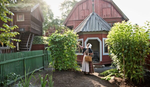 The garden at the printer´s workshop at Skansen Foto Marie Andersson