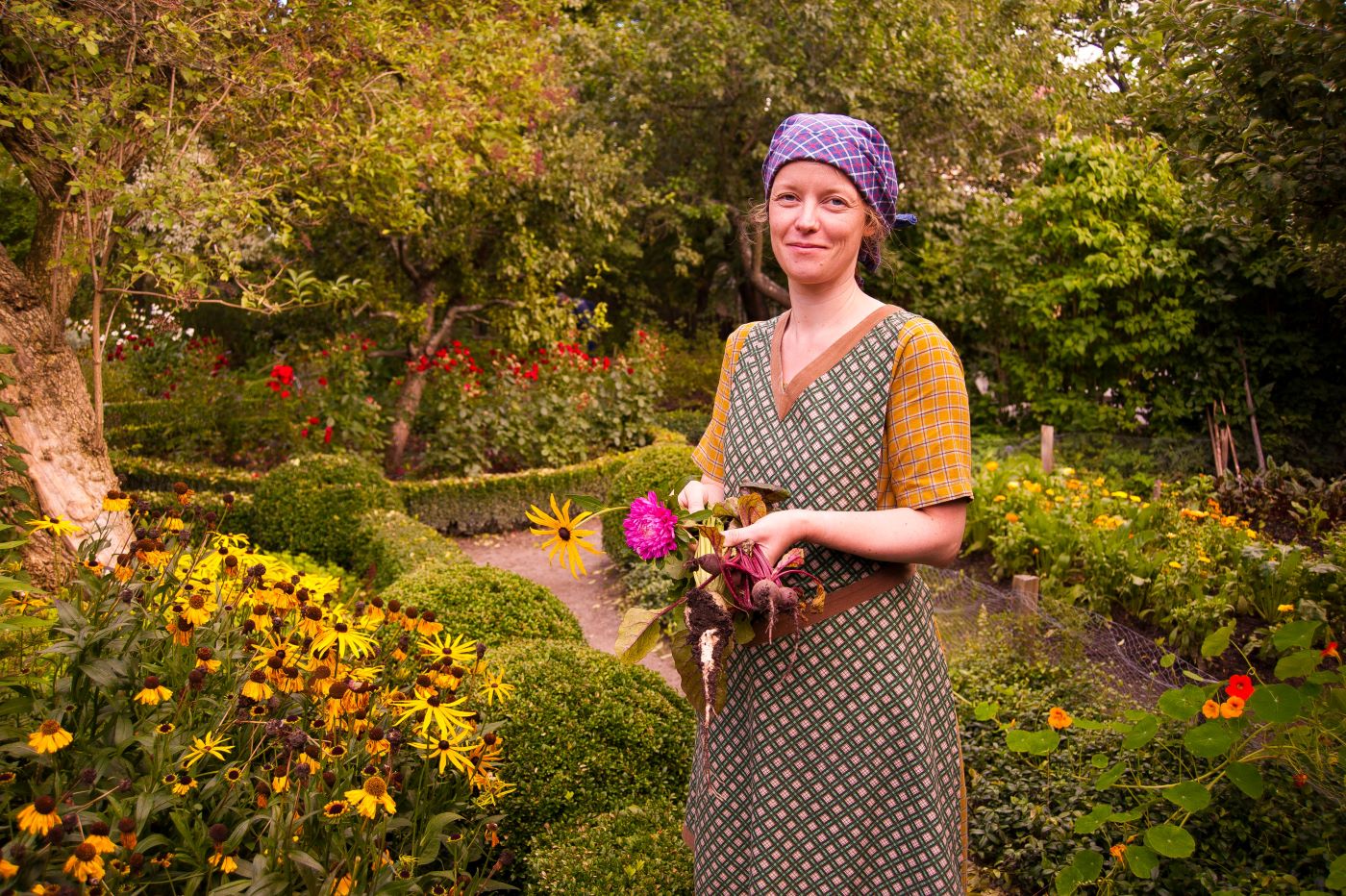 The Skåne Farmstead’s garden at Skansen, photo Marie Andersson