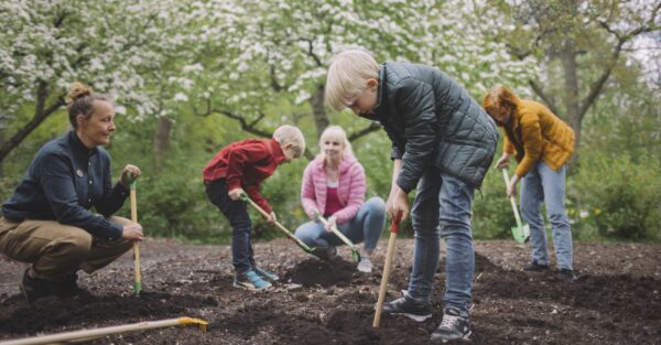 Familjeaktivitet på Trädgårdsdagarna. Foto: Anna Hugosson