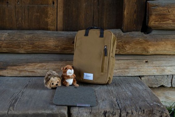 Barnryggsäcken Knutte är ett samarbete mellan Skansen och Sandqvist. 