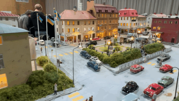 Part of the Mälarmodulmöte model railway in 1:87 scale