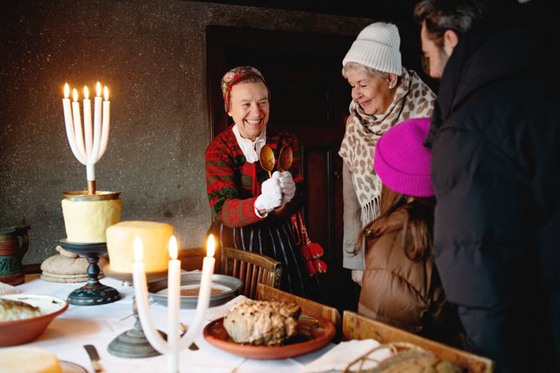 Christmas in Delsbo farmstead