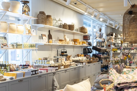 Skansenbutikens interiör