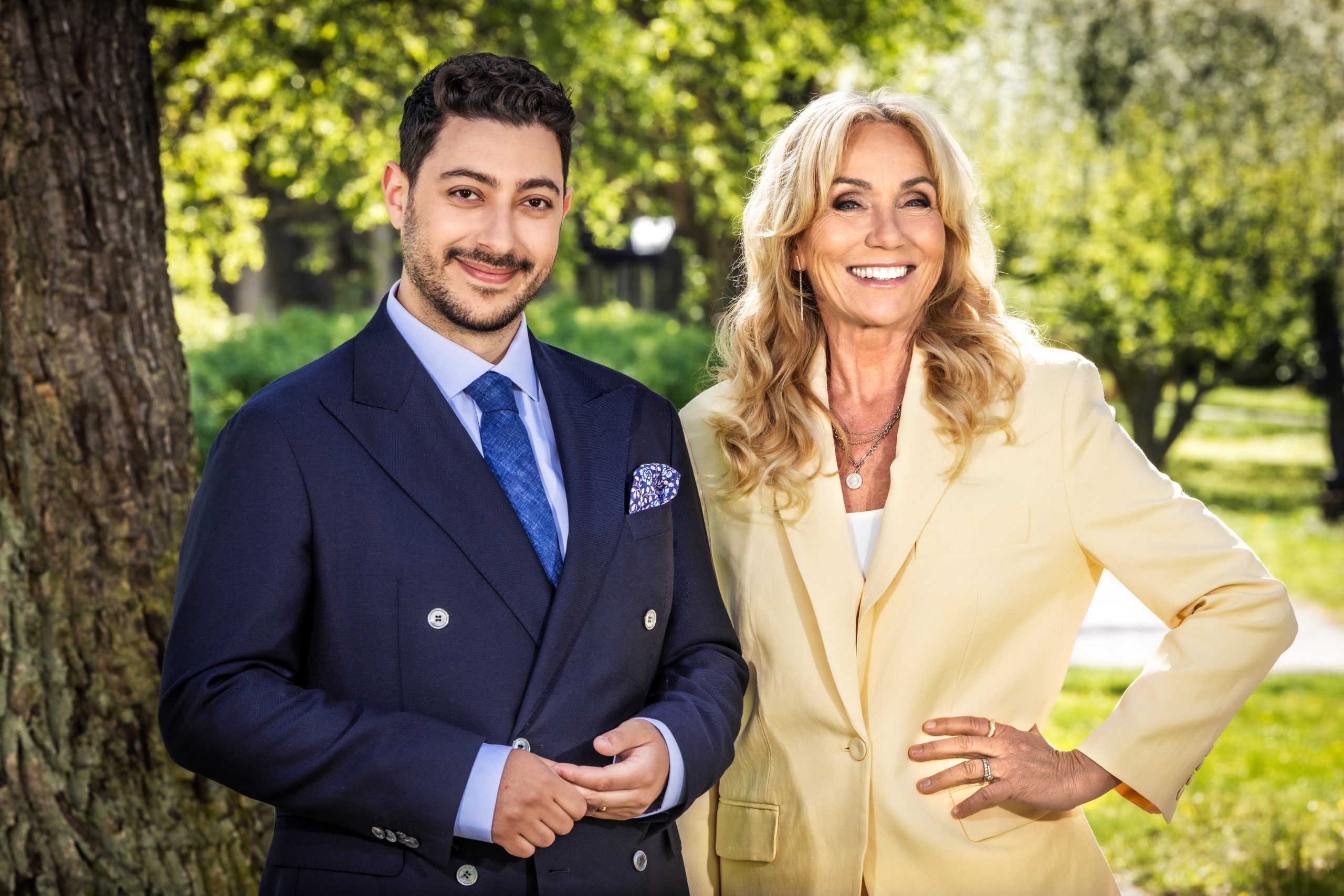 NationaldagenProgramledare Anne Lundberg och Fouad Youcefi