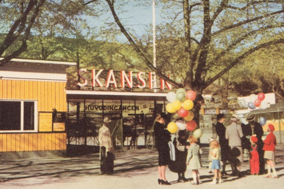 Vykort-Huvudentren-till-Skansen.-1940-tal.jpg